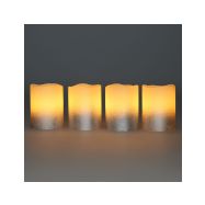 Solight sada LED svíček s časovačem, 4x svíčka, 6,5cm, stříbrná barva, 4xCR2032 součástí - 1V284 - 9