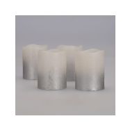 Solight sada LED svíček s časovačem, 4x svíčka, 6,5cm, stříbrná barva, 4xCR2032 součástí - 1V284 - 10