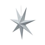 Solight LED vánoční hvězda stříbrná, závěsná, časovač, 60cm, 20x LED, 2x AA - 1V294 - 4
