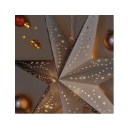 Solight LED vánoční hvězda stříbrná, závěsná, časovač, 60cm, 20x LED, 2x AA - 1V294 - 5