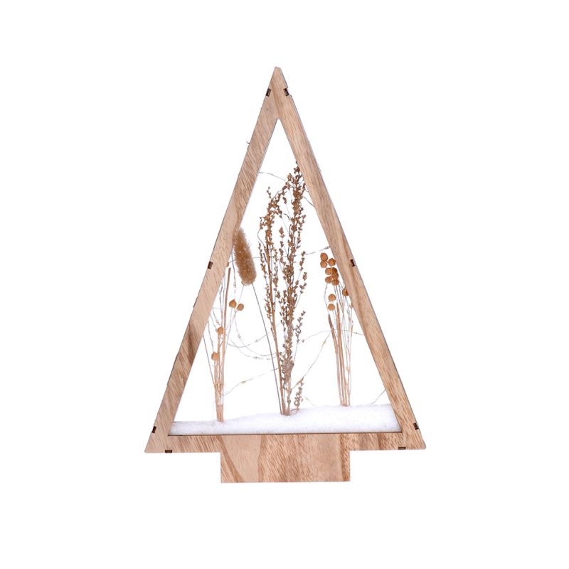 Solight LED dřevěná vánoční dekorace, zasněžené zimní květiny, 37cm, 2x AA - 1V267 - 1 Solight LED dřevěná vánoční dekorace, zasněžené zimní květiny, 37cm, 2x AA - 1V267 - 1