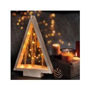 Solight LED dřevěná vánoční dekorace, zasněžené zimní květiny, 37cm, 2x AA - 1V267 - 7 Solight LED dřevěná vánoční dekorace, zasněžené zimní květiny, 37cm, 2x AA - 1V267 - 7