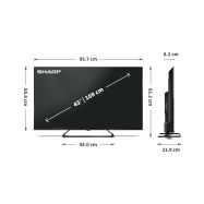 Sharp 43HP6265E - UHD QLED Google TV 43" - 8