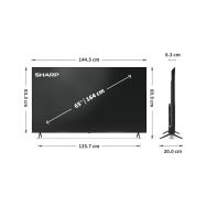 Sharp 65HP5265E - UHD QLED Google TV 65" - 8
