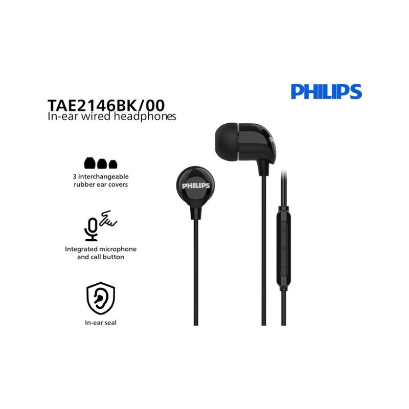 Philips TAE2146BK Drátová sluchátka - 1