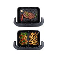 Tesla AirCook FlexiZone Q570 XXL - multifunkční duální digitální horkovzdušná fritéza 2 x 5 litrů - 10