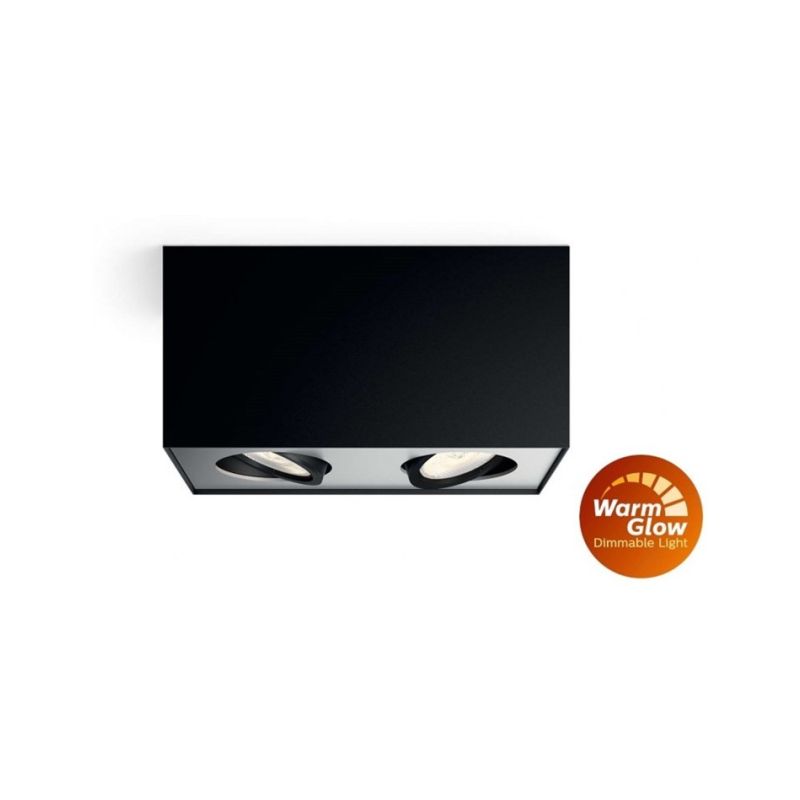 Philips Box 50492/30/P0 2xLED IP20 černé - 1