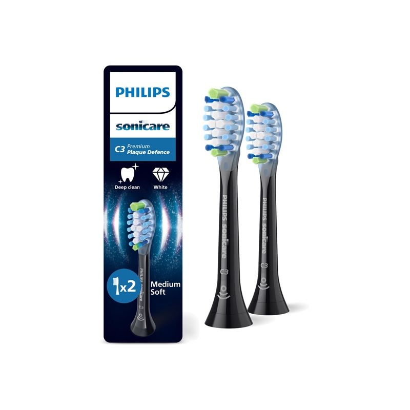 Philips Premium Plaque Defense 2ks black - 1
