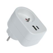 Retlux RPC 70WH zásuvka s USB-A,USB-C 5V/2,1A - 3