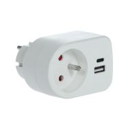 Retlux RPC 70WH zásuvka s USB-A,USB-C 5V/2,1A - 4