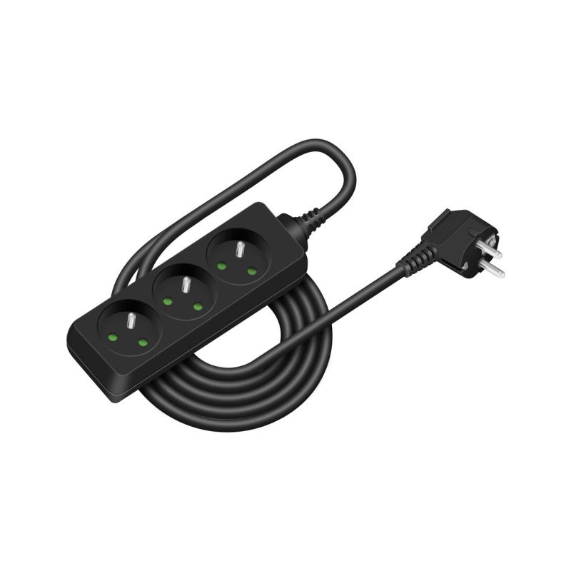 Retlux RPC 03B prodlužovací kabel 3m/3z/10A - 1