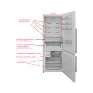 Romo RCN 2511LW - chladnička mrazák dole - 3
