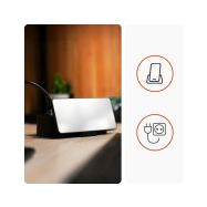 Huslog HUS1056 nabíjecí stanice 15W 3x zásuvka,2x USB-C,2x USB,1x držák na telefon černá - 5