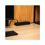 Huslog HUS1053 nabíjecí stanice 15W 4x zásuvka,2x USB-C,2x USB,5x vypinač černá - 5