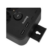 Huslog HUS1055 nabíjecí stanice 15W 2x zásuvka,2x USB-C,2x USB,1x držák na telefon černá - 2