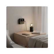 Huslog HUS1055 nabíjecí stanice 15W 2x zásuvka,2x USB-C,2x USB,1x držák na telefon černá - 5