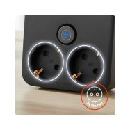 Huslog HUS1055 nabíjecí stanice 15W 2x zásuvka,2x USB-C,2x USB,1x držák na telefon černá - 6