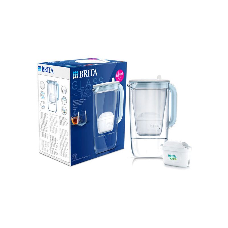 Brita Skleněná konvice 2,5l sv. modrá - 1