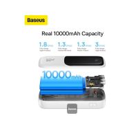 Baseus PPQ0060002 White 10000mAh/20W powerbank, vestavěný kabel Lightning - 9