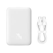 Baseus PPCX07002 White 10000mAh/20W powerbanka s bez drátovým nabíjením - 1
