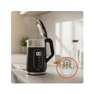 Huslog HUS1070 - varná konvice 1,7l skleněná s regulací teploty - 9