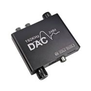 Převodník digitálního Audia 1x Toslink / SPDIF  2x RCA (cinch) konektor + sluchátkový výstup, s regulací - 1