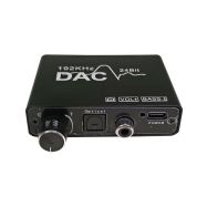 Převodník digitálního Audia 1x Toslink / SPDIF  2x RCA (cinch) konektor + sluchátkový výstup, s regulací - 2