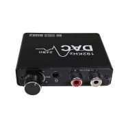 Převodník digitálního Audia 1x Toslink / SPDIF  2x RCA (cinch) konektor + sluchátkový výstup, s regulací - 3