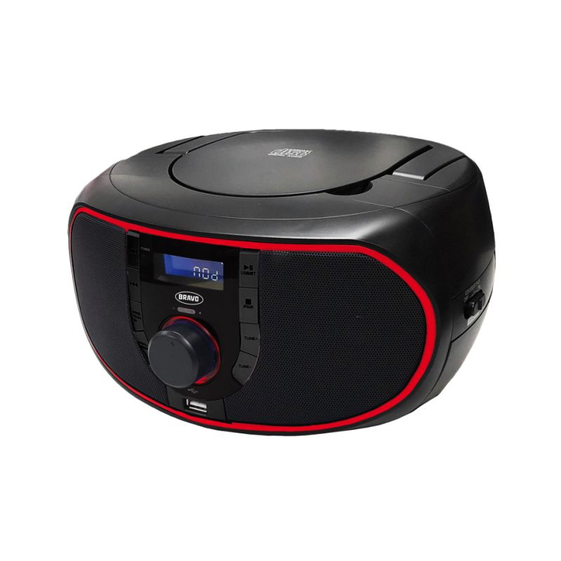 Bravo B-1940 červené - DAB+/FM/CD/BT rádio - 1