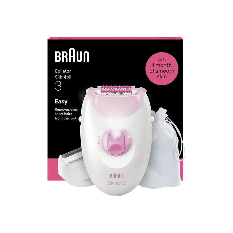 Braun Silk·épil 3 3-033, Růžová - 1