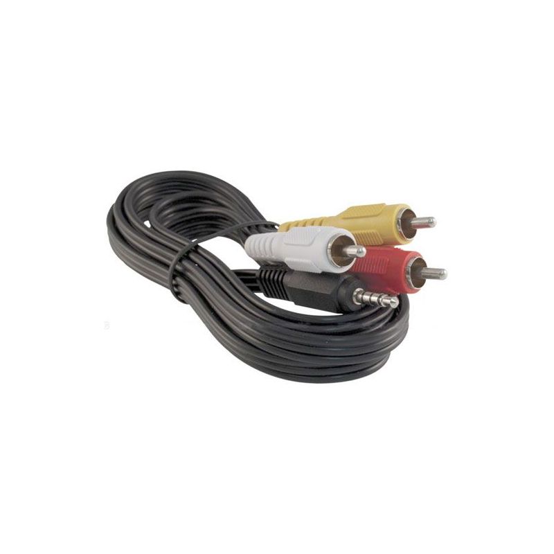 Hadex N012A 3xCINCH-Jack 3,5mm 4Pin 3m kabel - 1