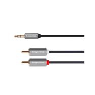 Krüger&Matz KM1218 jack 3,5mm-2xCINCH 1m kabel - 1