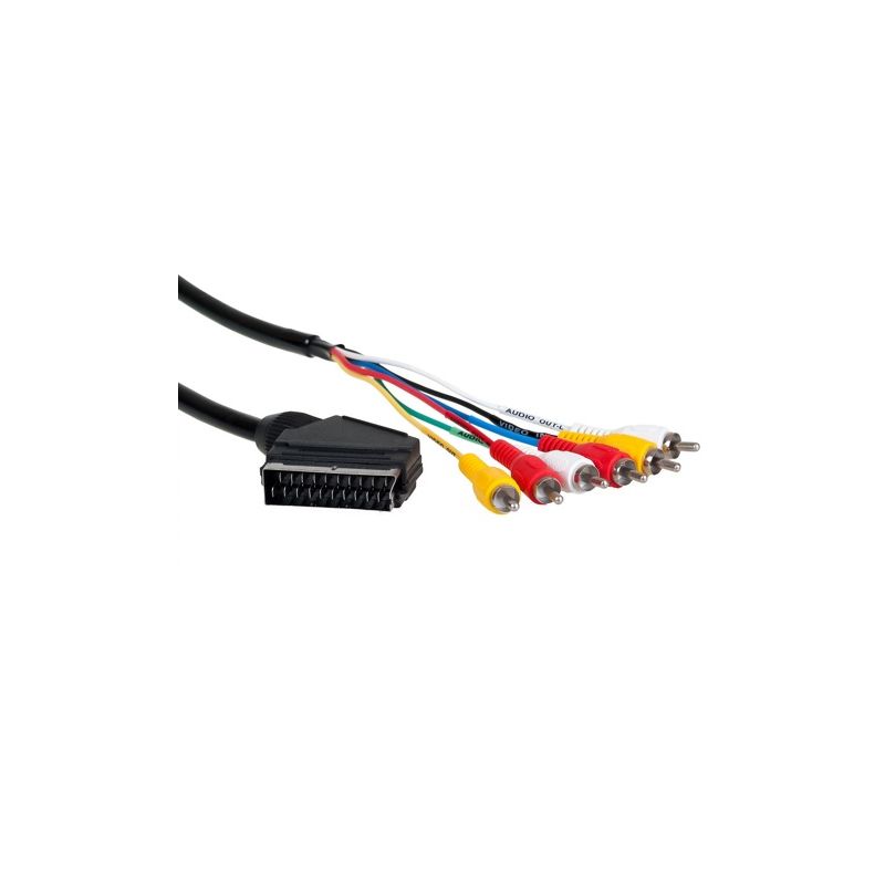 AQ KVR015 - 1,5m kabel SCART - 6xCINCH - 1