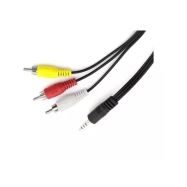 AQ CV26015 3,5mm AV jack - 3RCA 1,5m kabel AV - 1