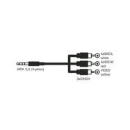 3xCINCH/Jack 3,5mm 4pin 1,5m kabel - 2