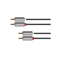 Krüger&Matz KM1210 2xCINCH-2xCINCH 10m kabel - 1