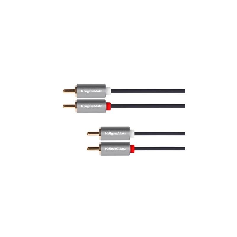 Krüger&Matz KM1210 2xCINCH-2xCINCH 10m kabel - 1
