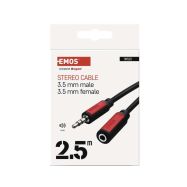 Emos SM5102 JACK 3,5mm-samice 3,5mm kabel 2,5m - 3
