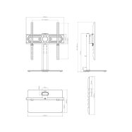 Stell SHO 4800 - stolní držák na TV 32"- 55" - 7