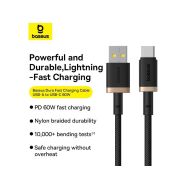 Baseus Dura USB-A/USB-C 2m 60W černo/zlatý - 7