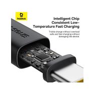 Baseus Dura USB-A/USB-C 2m 60W černo/zlatý - 8