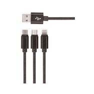 Setty GSM043225 3v1 microUSB+Lightning+USC-C - 1