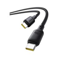 Baseus Silky USB-C/USB-C 1m 100W černý rychlonabíjecí kabel - 4