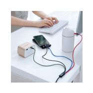 Baseus CA1T4-A01 4v1 USB/microUSB, 2xLightning, USB-C 1.2m 3.5A černý - 2