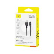 Baseus Silky USB-A/USB-C 1.2m 100W černý rychlonabíjecí kabel - 4