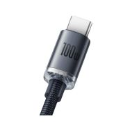 Baseus Cristal Shine USB-A/USB-C 1,2m 100W černý - 2