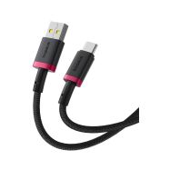 Baseus Dura USB-A/USB-C 1m 60W černo/červený - 3