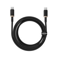 Baseus Dura USB-C/USB-C 2m 100W černo/zlatý rychlonabíjecí kabel - 1