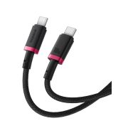 Baseus Dura USB-C/USB-C 2m 100W černo/červený rychlonabíjecí kabel - 4