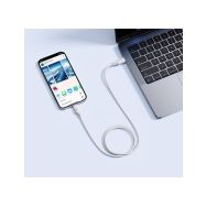 Baseus Silky USB-C/USB-C 1m 100W bílý rychlonabíjecí kabel - 4